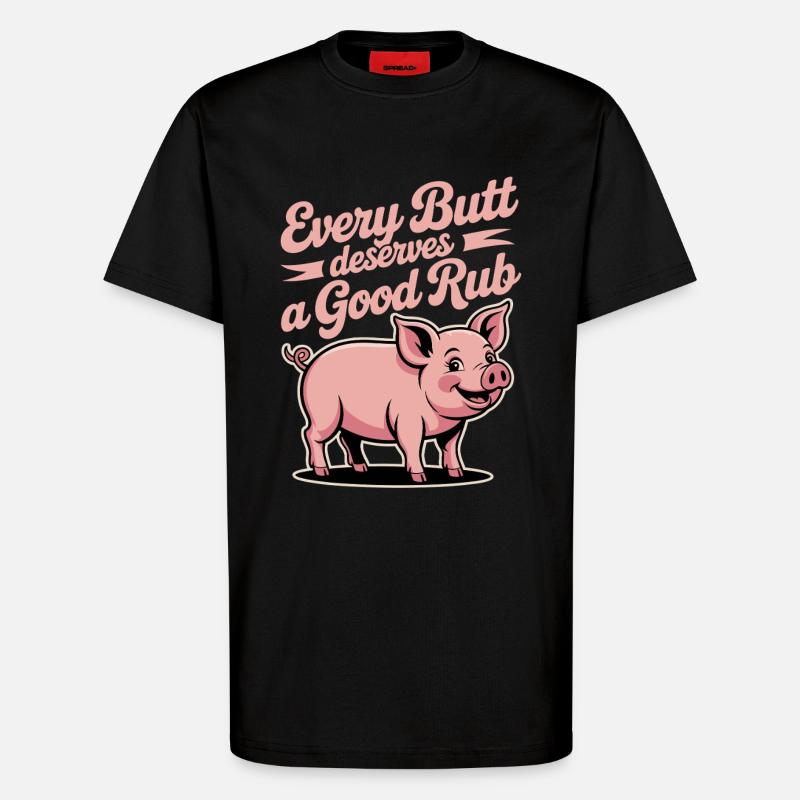 BBQ Griller Grillen Spruch lustig - T-Shirt - made by SPREAD - SOLID BLACK