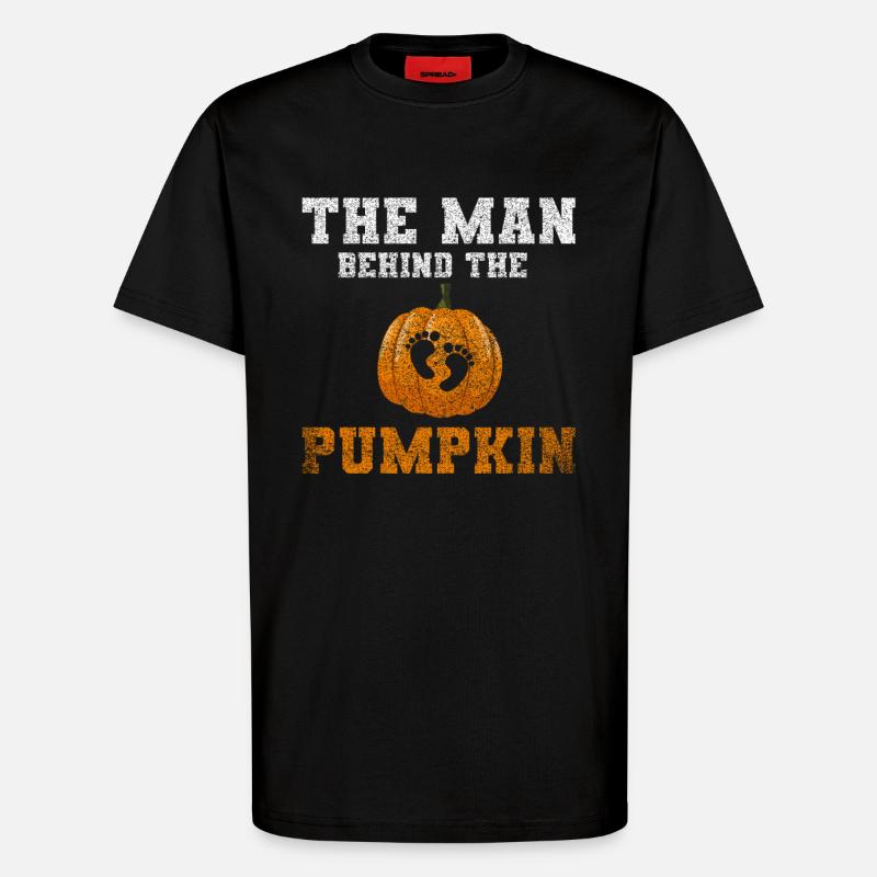 Pumpkin Man Parenthood Design - T-Shirt - made by SPREAD - SOLID BLACK