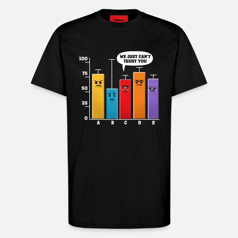 Data Science Analysis - T-Shirt - made by SPREAD - SOLID BLACK