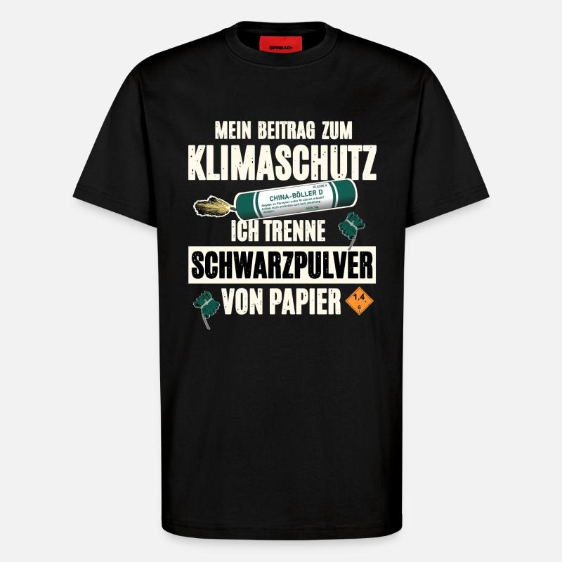 Pyrotechniker Pyro - T-Shirt - made by SPREAD - SOLID BLACK