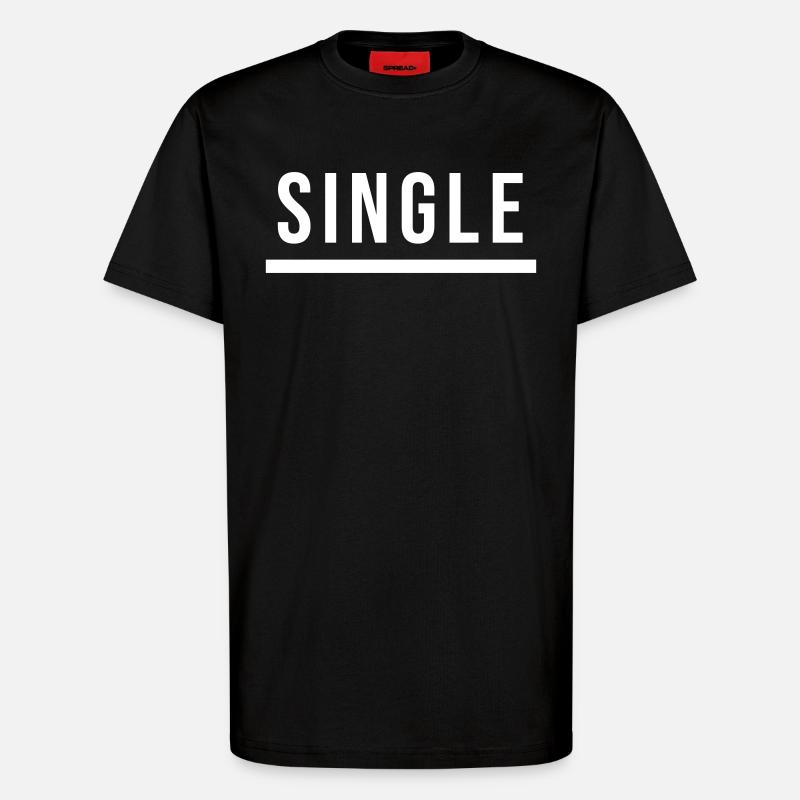 Single Statement Geschenk - T-Shirt - made by SPREAD - SOLID BLACK
