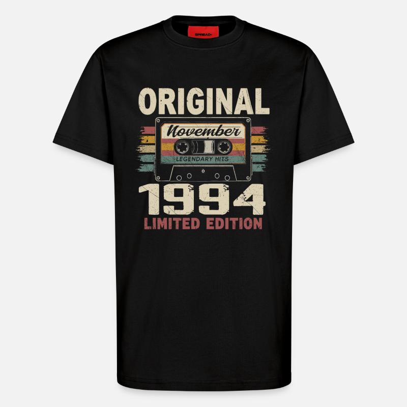November 1994 Geschenk November 1994 - T-Shirt - made by SPREAD - SOLID BLACK