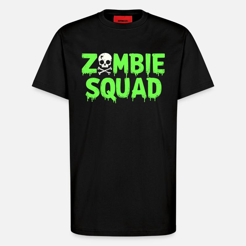 Zombie Squad – Gruseliges Halloween -Team - T-Shirt - made by SPREAD - SOLID BLACK