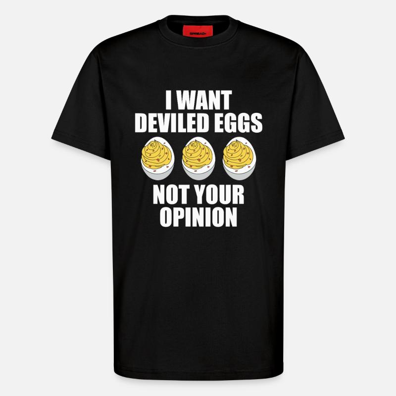 Gefüllte Eier - T-Shirt - made by SPREAD - SOLID BLACK