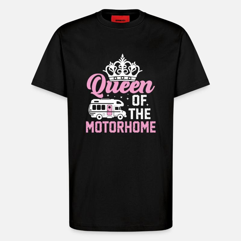 Königin des Wohnmobils - T-Shirt - made by SPREAD - SOLID BLACK