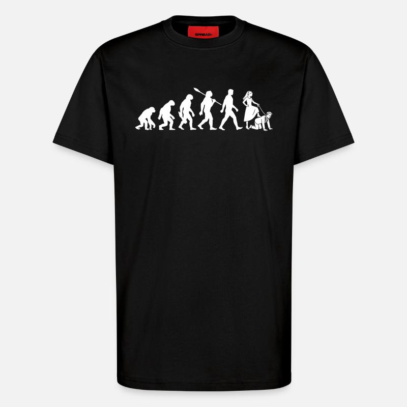 Bachelor Party - Evolution Bachelor - T-Shirt - made by SPREAD - SOLID BLACK