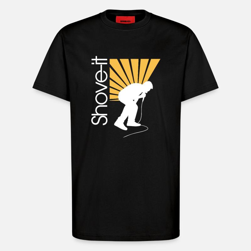 SCHIEB ES, SCHIEB ES!! -AFFE - T-Shirt - made by SPREAD - SOLID BLACK