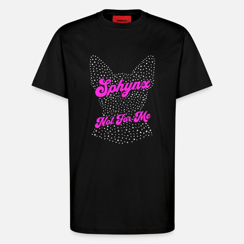 Sphynx Katze lustig - T-Shirt - made by SPREAD - SOLID BLACK