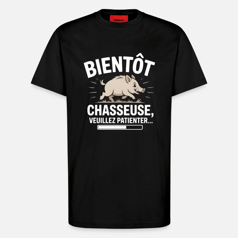 Bald ein Jäger - T-Shirt - made by SPREAD - SOLID BLACK