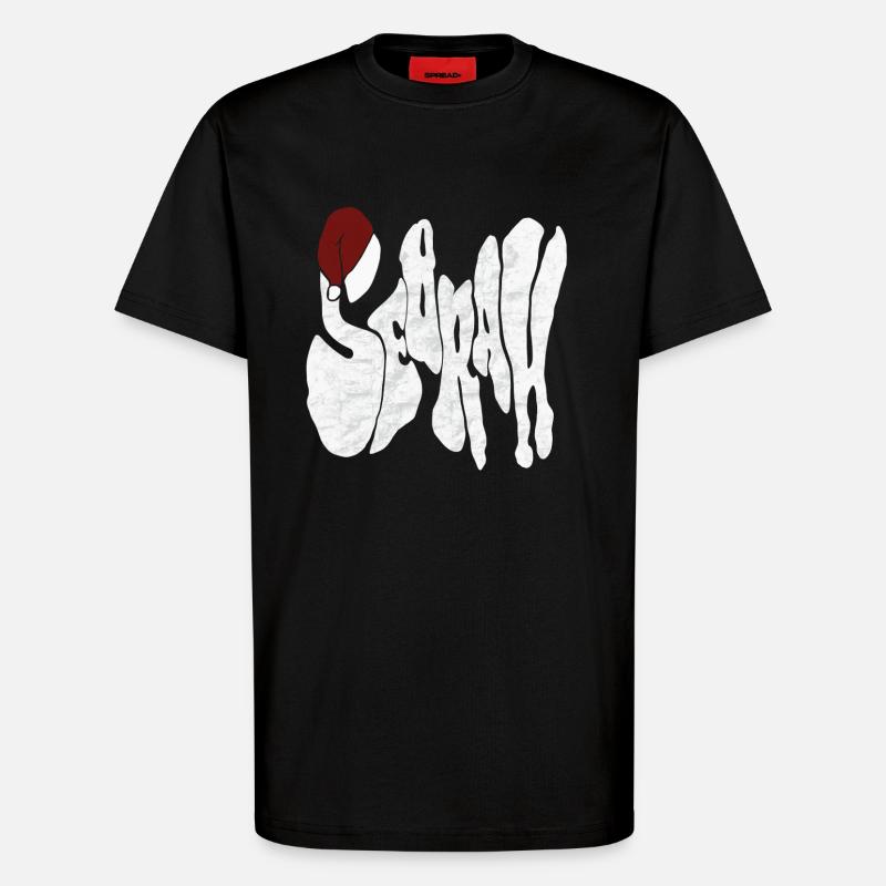 Savage „SEBRAH“ Graffiti Schrift Marmor - T-Shirt - made by SPREAD - SOLID BLACK