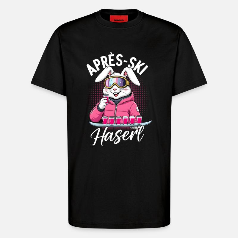 Apres Ski Haserl - T-Shirt - made by SPREAD - SOLID BLACK