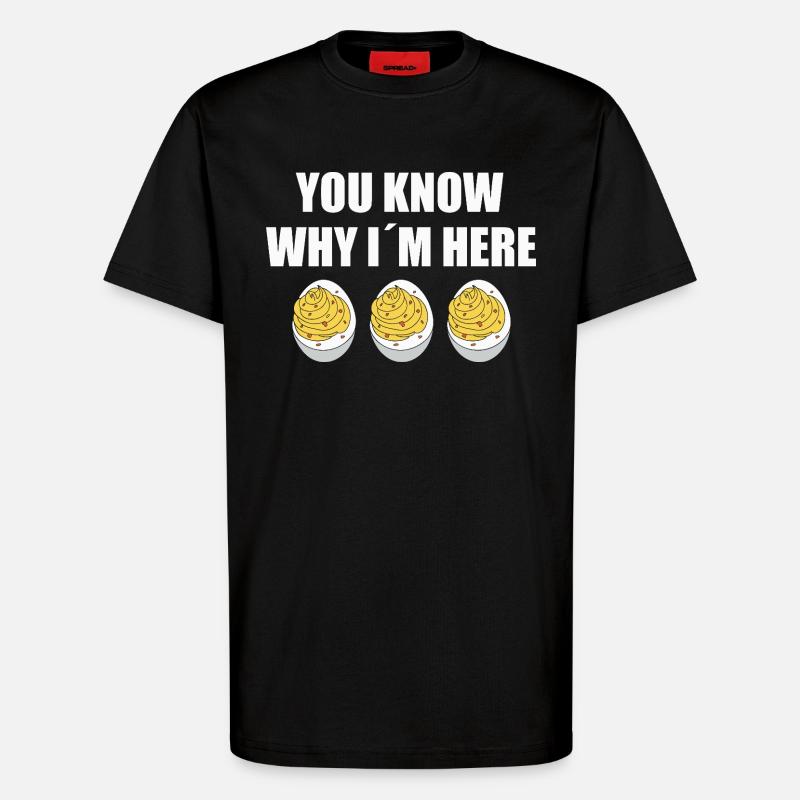Gefüllte Eier - T-Shirt - made by SPREAD - SOLID BLACK