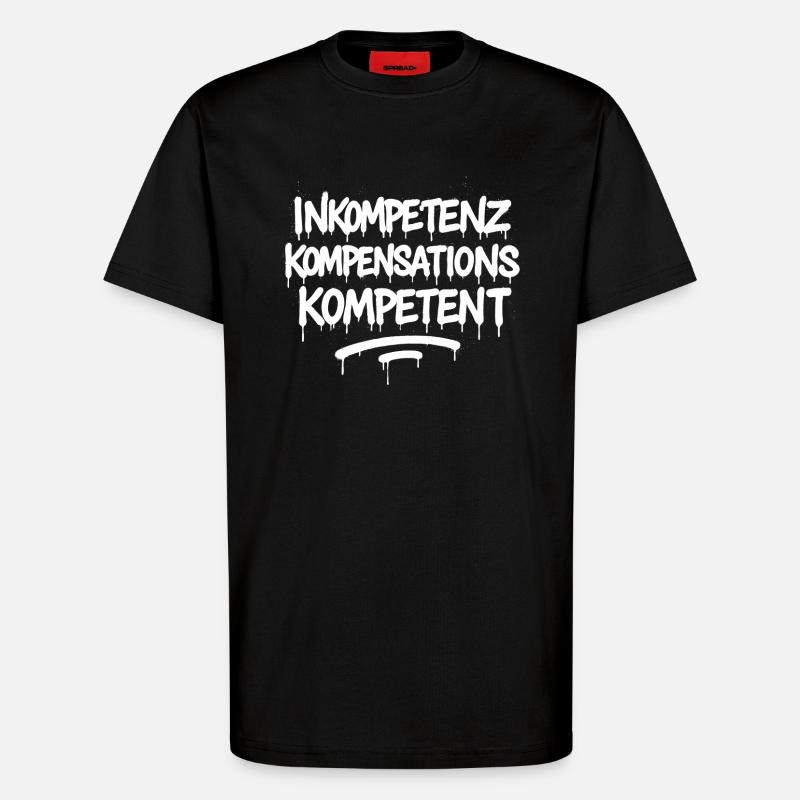 Incompétence Indemnisation Compétent – Compétence - T-shirt bio décontracté fabriqué en UE - SOLID BLACK