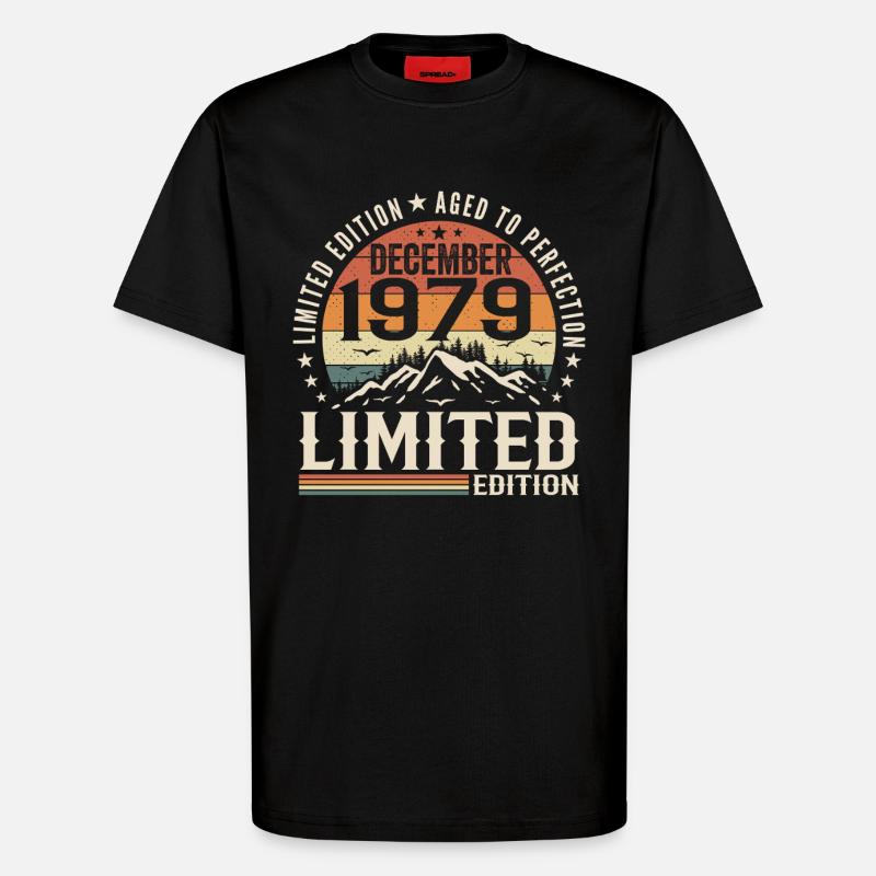 Dezember 1979 - T-Shirt - made by SPREAD - SOLID BLACK