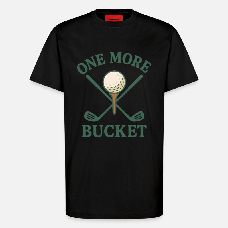 Ein weiterer Eimer Golfschläger Fun Design - T-Shirt - made by SPREAD - SOLID BLACK
