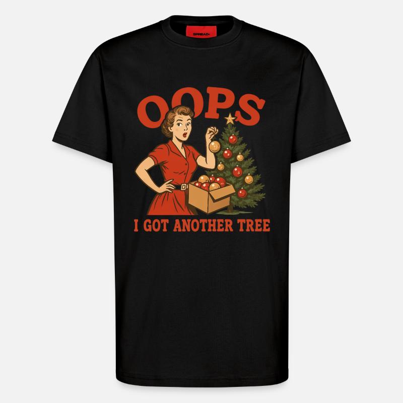 Oops I Got Another Tree - T-Shirt - made by SPREAD - SOLID BLACK