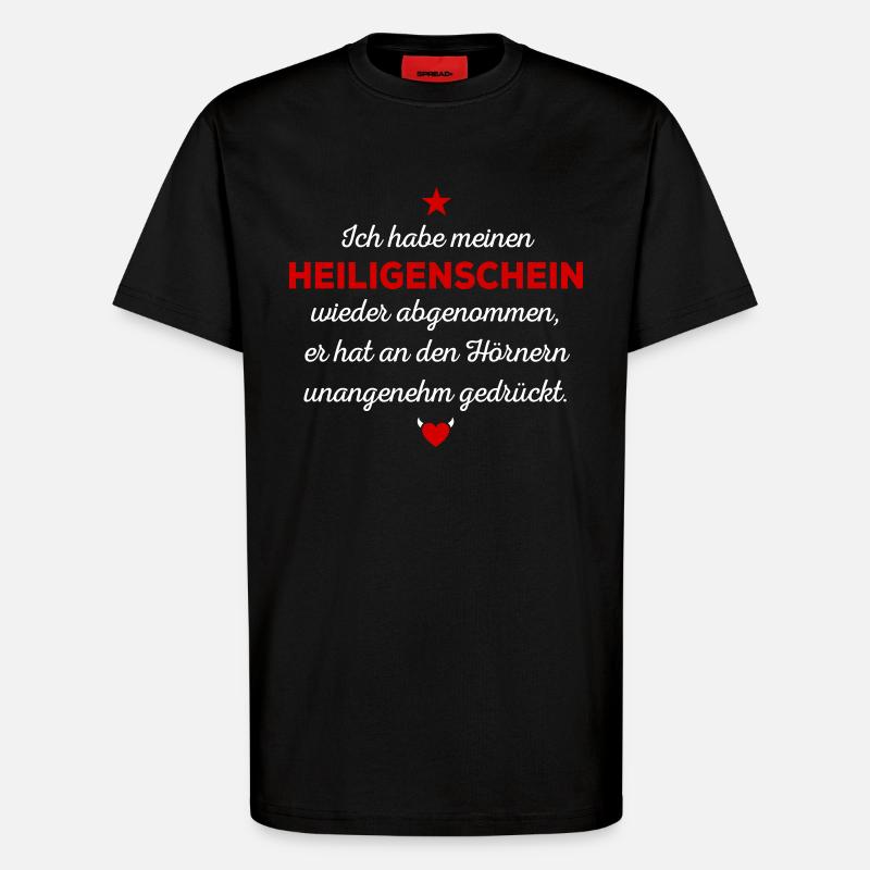 Heiligenschein - T-Shirt - made by SPREAD - SOLID BLACK