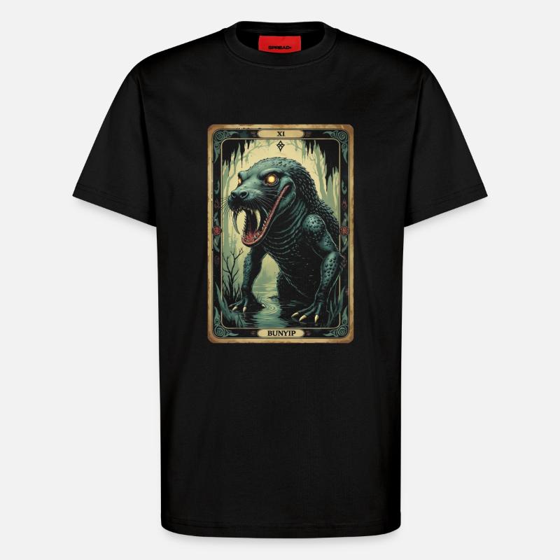 Bunyip Mythological Creatures - T-Shirt - made by SPREAD - SOLID BLACK