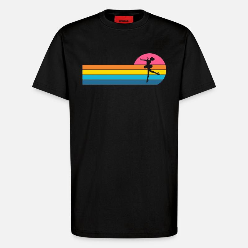 Eiskunstläuferin - T-Shirt - made by SPREAD - SOLID BLACK