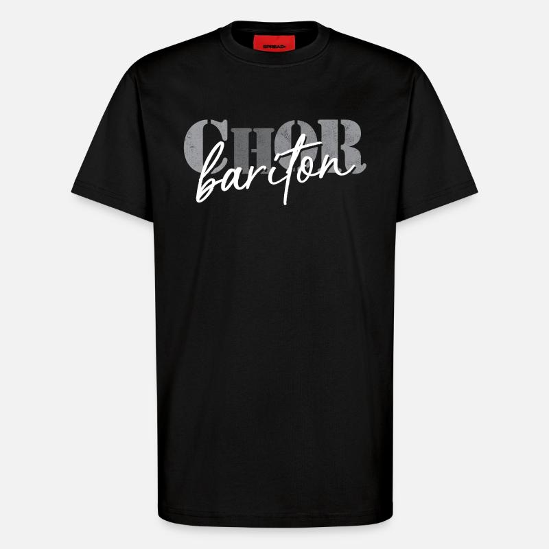 Chor Bariton - T-Shirt - made by SPREAD - SOLID BLACK