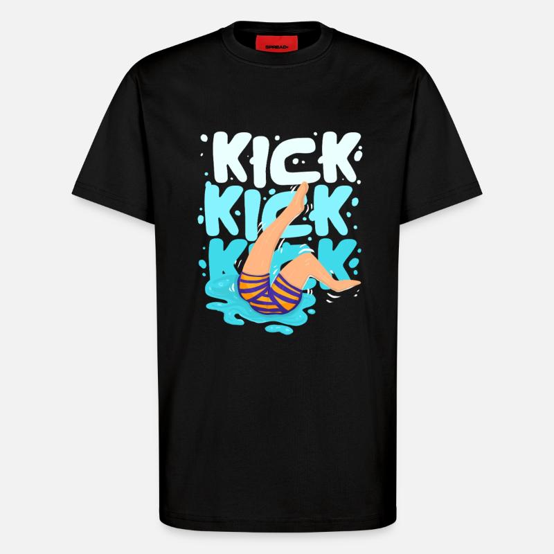 Schwimmlehrer - T-Shirt - made by SPREAD - SOLID BLACK