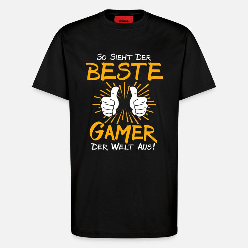 Gamer Geschenkidee - T-Shirt - made by SPREAD - SOLID BLACK
