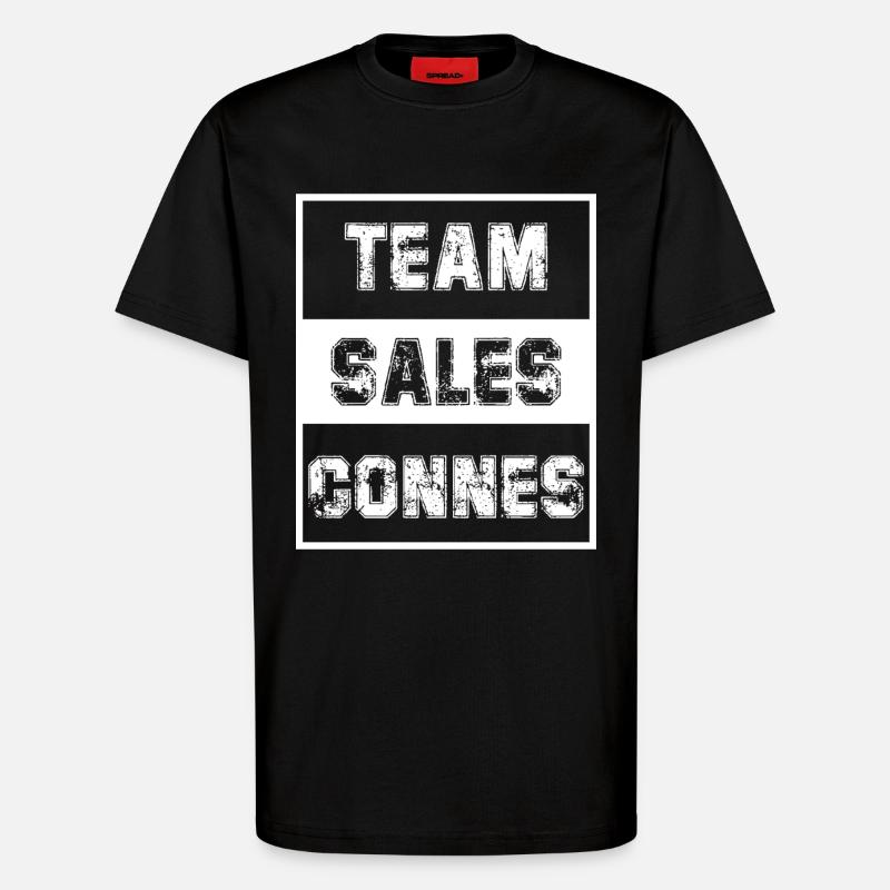 Teamverkaufs-Connes – Brigitte-Kontroverse - T-Shirt - made by SPREAD - SOLID BLACK