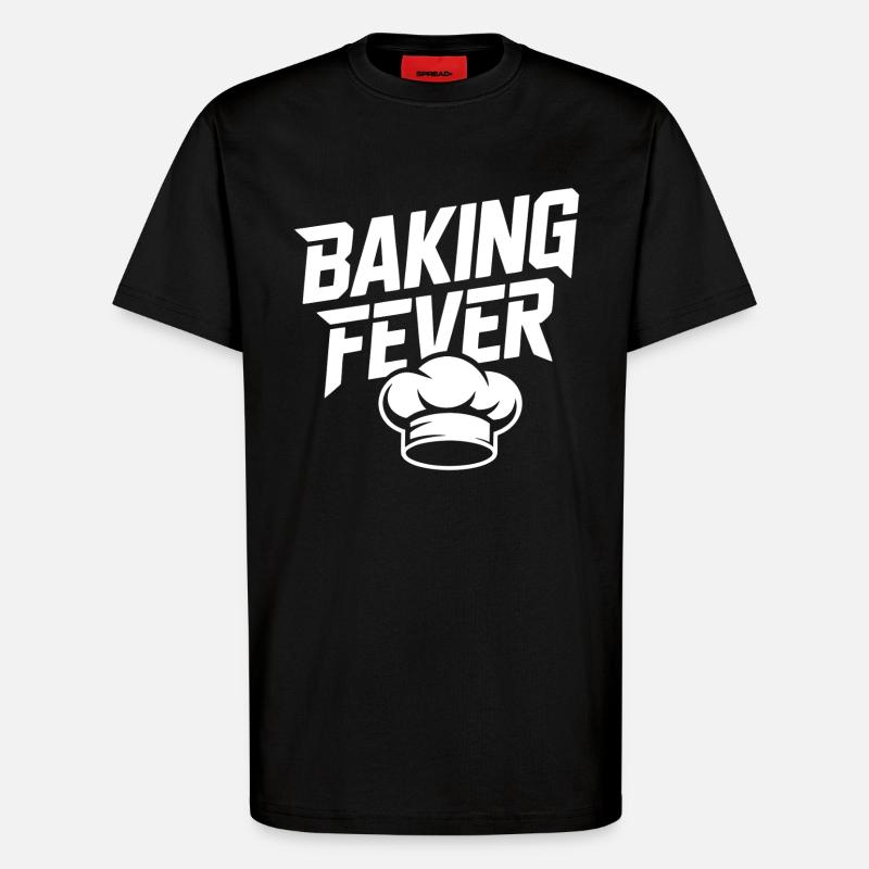 Backfieber Logo with Chef's Hat - T-Shirt - made by SPREAD - SOLID BLACK