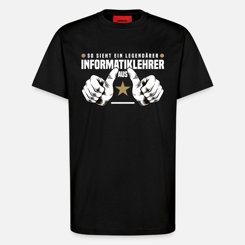Computer Science Teacher - T-Shirt - made by SPREAD - SOLID BLACK