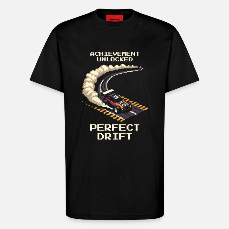 Achievement: Perfect Drift | RC Drift - T-Shirt - made by SPREAD - SOLID BLACK
