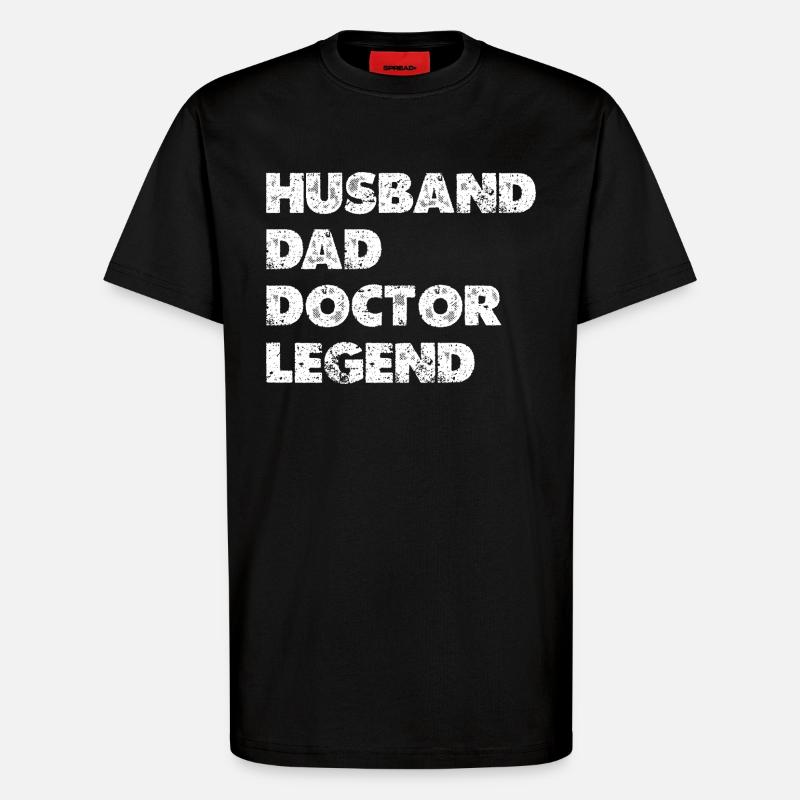 Heldenkombi Ehemann Vater Doktor - T-Shirt - made by SPREAD - SOLID BLACK