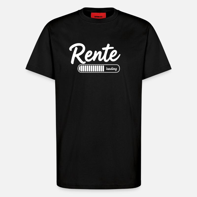 Pension 2026 loading Finally retirement - T-Shirt - made by SPREAD - SOLID BLACK