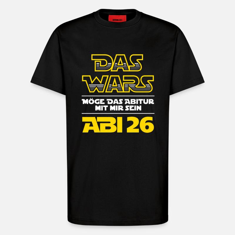 Das Wars | Abi 2026 - Abitur - Geschenk - T-Shirt - made by SPREAD - SOLID BLACK