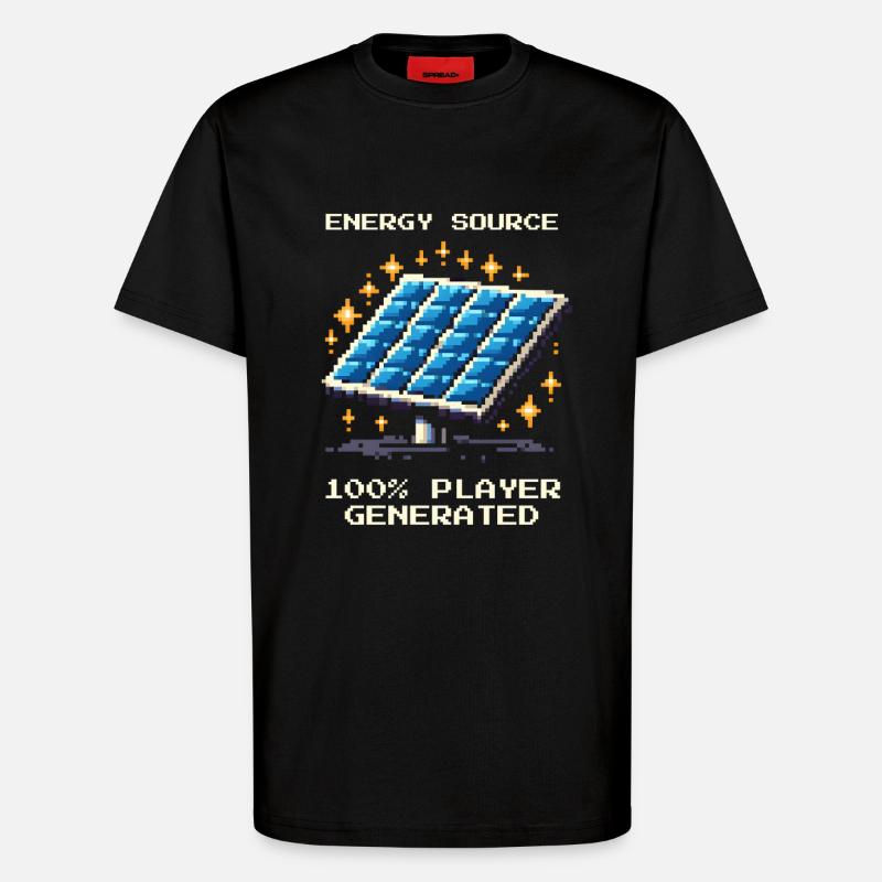 Solarenergie | Offgrid & Selbstversorgung - T-Shirt - made by SPREAD - SOLID BLACK