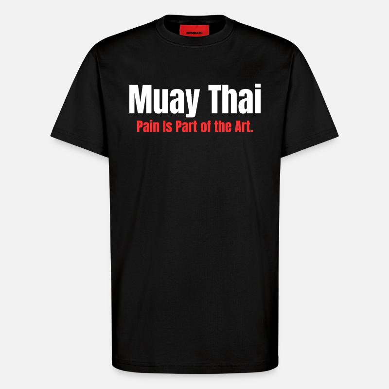 Eight Limbs. One Mind. | Muay Thai - T-Shirt - made by SPREAD - SOLID BLACK