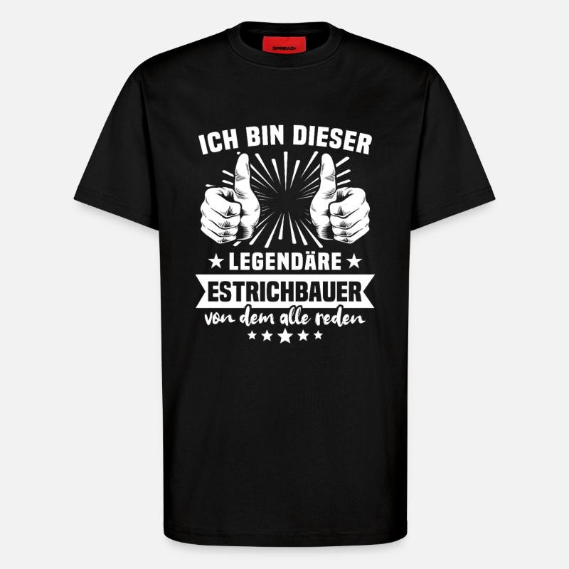 Légende du Constructeur de Tableaux - T-shirt bio décontracté fabriqué en UE - SOLID BLACK