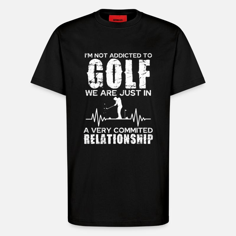 Relation golfeuse : passion engagée - T-shirt bio décontracté fabriqué en UE - SOLID BLACK