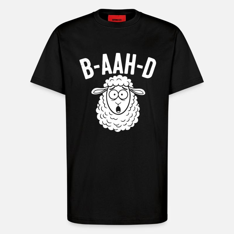 Sheep Pun Humor - T-Shirt - made by SPREAD - SOLID BLACK