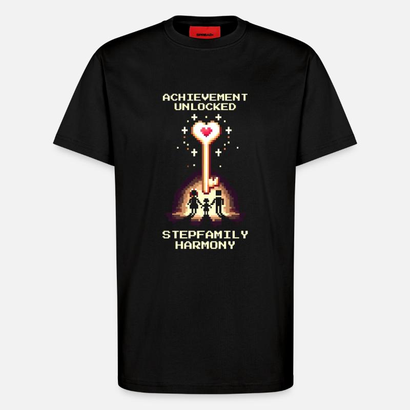 Harmonie Patchwork Débloquée | Patchwork - T-shirt bio décontracté fabriqué en UE - SOLID BLACK