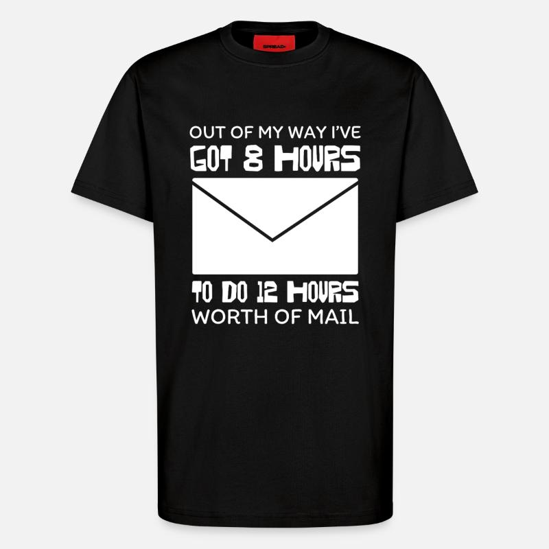 Acht Stunden E Mail Marathon - T-Shirt - made by SPREAD - SOLID BLACK