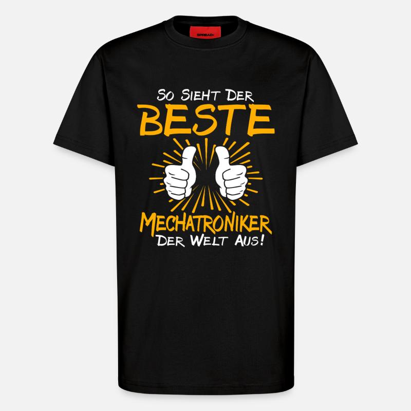 Mechatronics Technician Gift Idea - T-Shirt - made by SPREAD - SOLID BLACK