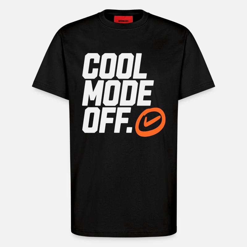 Mode cool du logo - T-shirt bio décontracté fabriqué en UE - SOLID BLACK