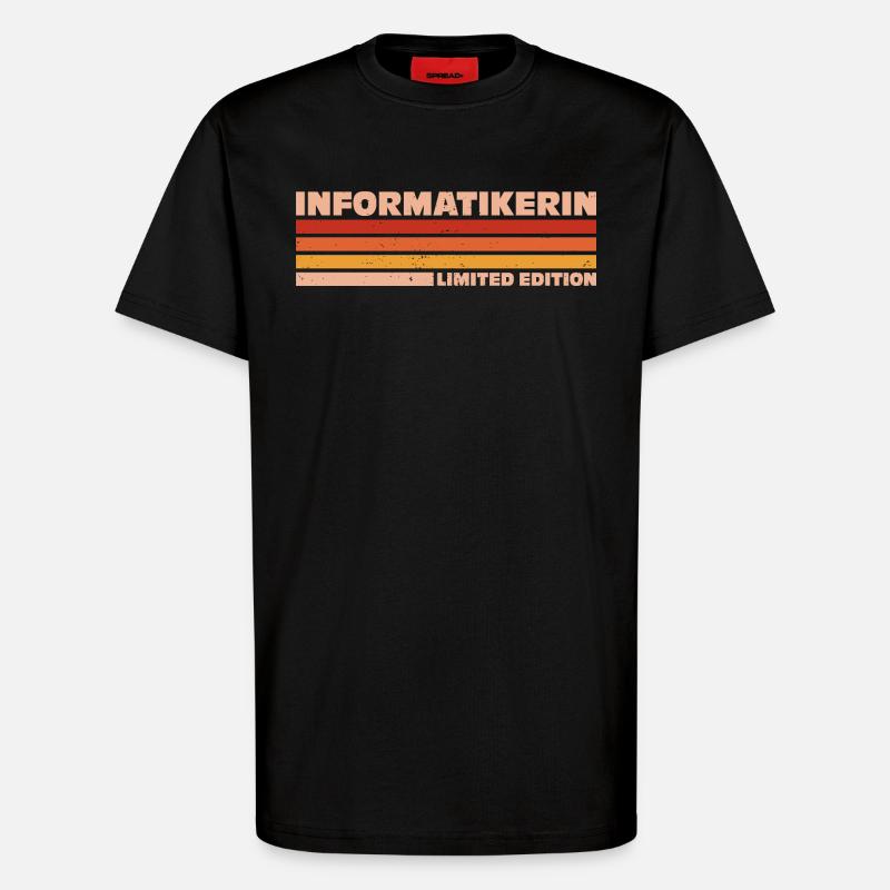 Informatikerin Informatiker Programmiererin - T-Shirt - made by SPREAD - SOLID BLACK