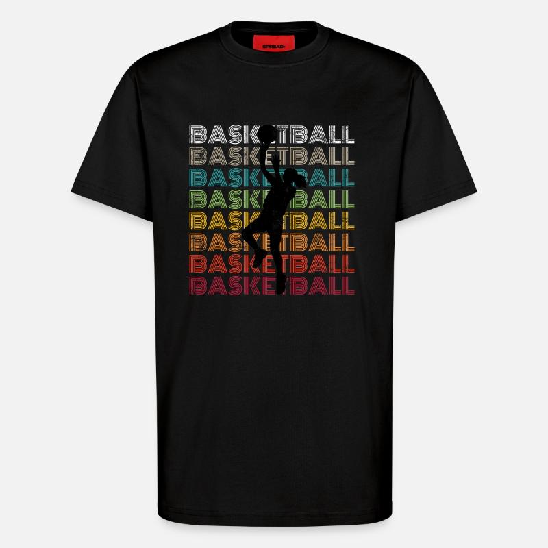 Basketball Mädchen - T-Shirt - made by SPREAD - SOLID BLACK