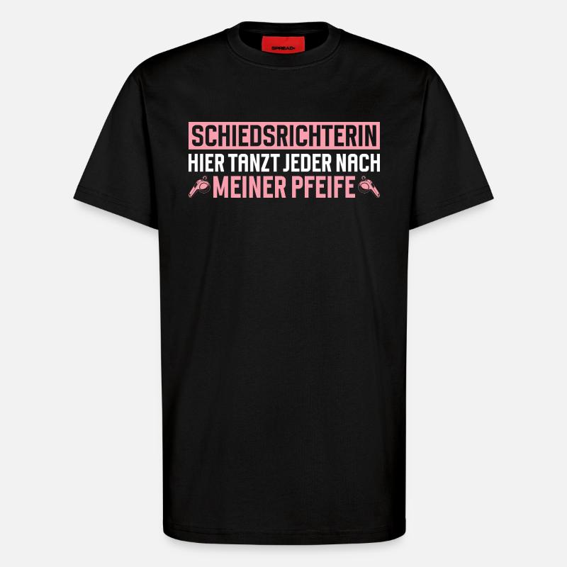 Referee Referee Gift - T-Shirt - made by SPREAD - SOLID BLACK