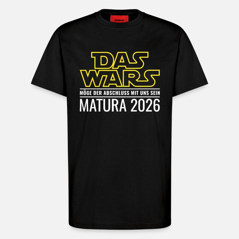 Matura 2026 Das wars - T-Shirt - made by SPREAD - SOLID BLACK