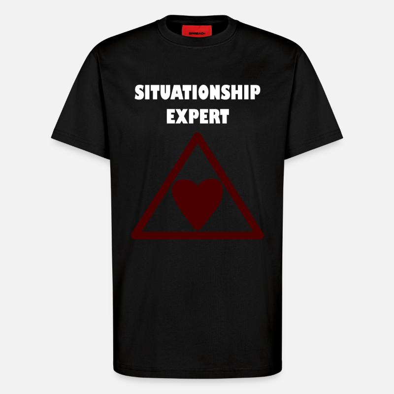 Relationship expert in the triangle - T-Shirt - made by SPREAD - SOLID BLACK