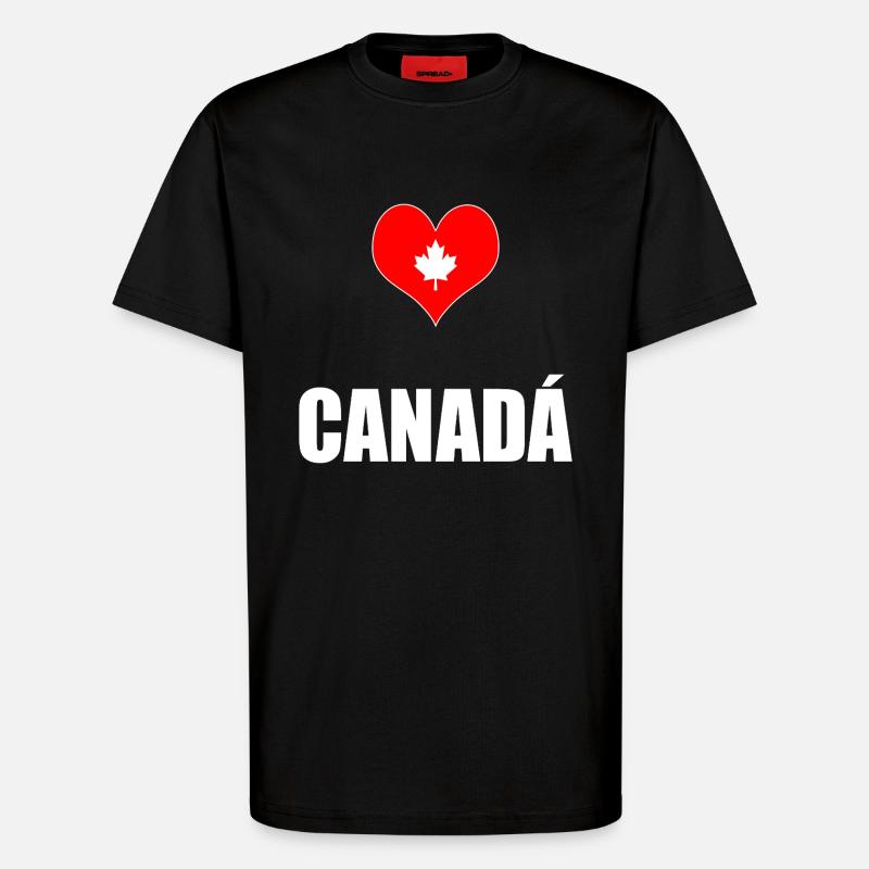 Kanada - T-Shirt - made by SPREAD - SOLID BLACK
