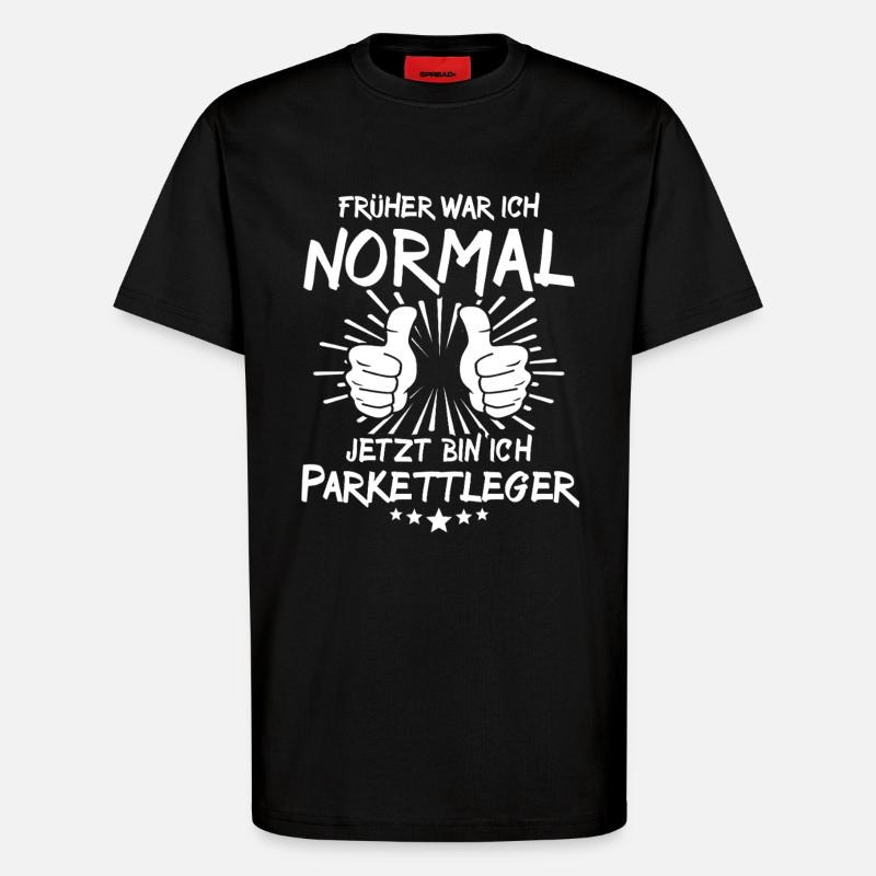 Parkettleger - T-Shirt - made by SPREAD - SOLID BLACK