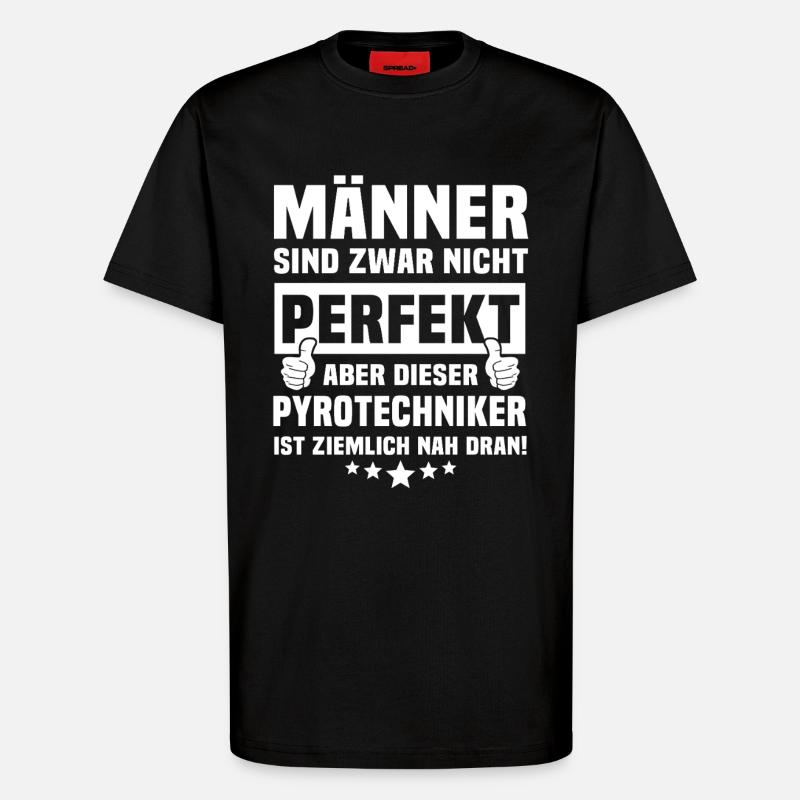 Pyrotechniker - T-Shirt - made by SPREAD - SOLID BLACK
